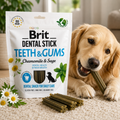 Brit Dental Stick Teeth & Gums με Χαμομήλι & Φασκόμηλο 251g για Σκύλους