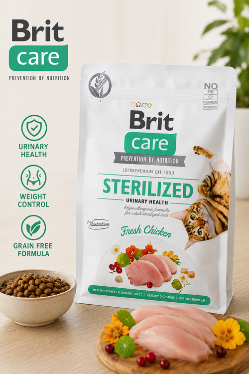 Brit Care Sterilized Fresh Chicken 2kg για Στειρωμένες Γάτες