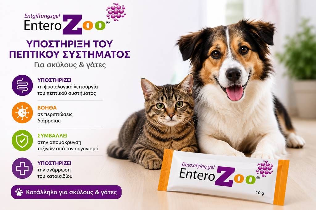 EnteroZoo Gel 10g για Σκύλους & Γάτες 🐾