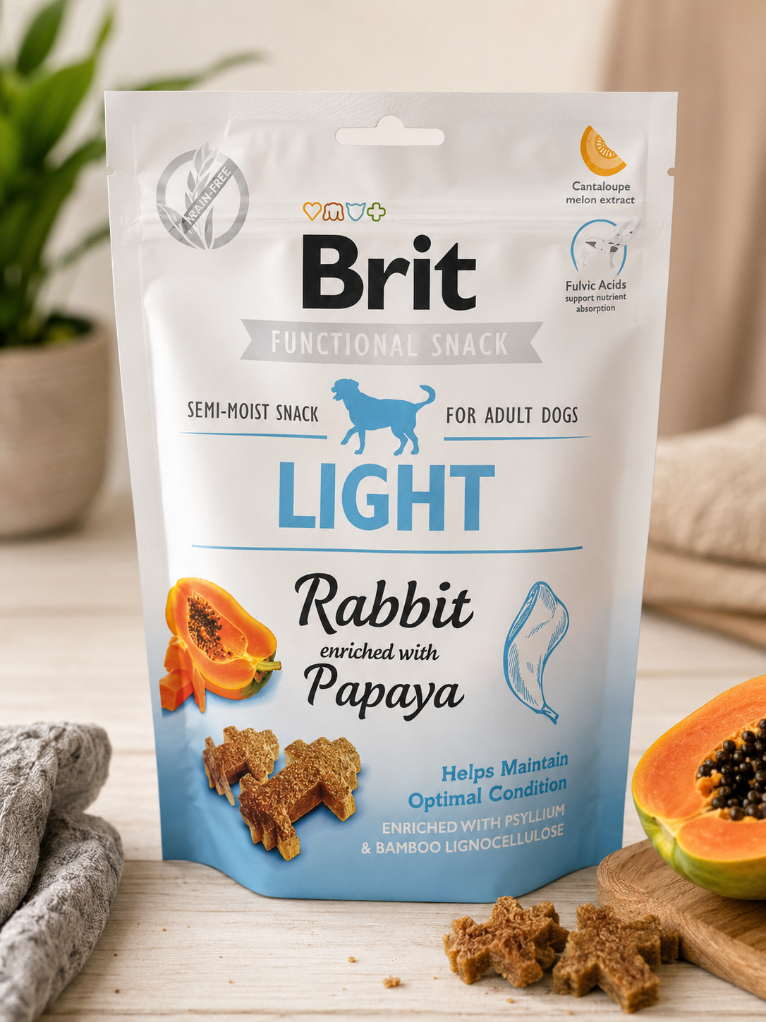 Brit Functional Snack Light με Κουνέλι & Παπάγια 150g για Σκύλους