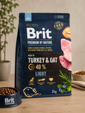 Brit Premium by Nature Light Turkey & Oat 3kg – Τροφή Σκύλου για Έλεγχο Βάρους