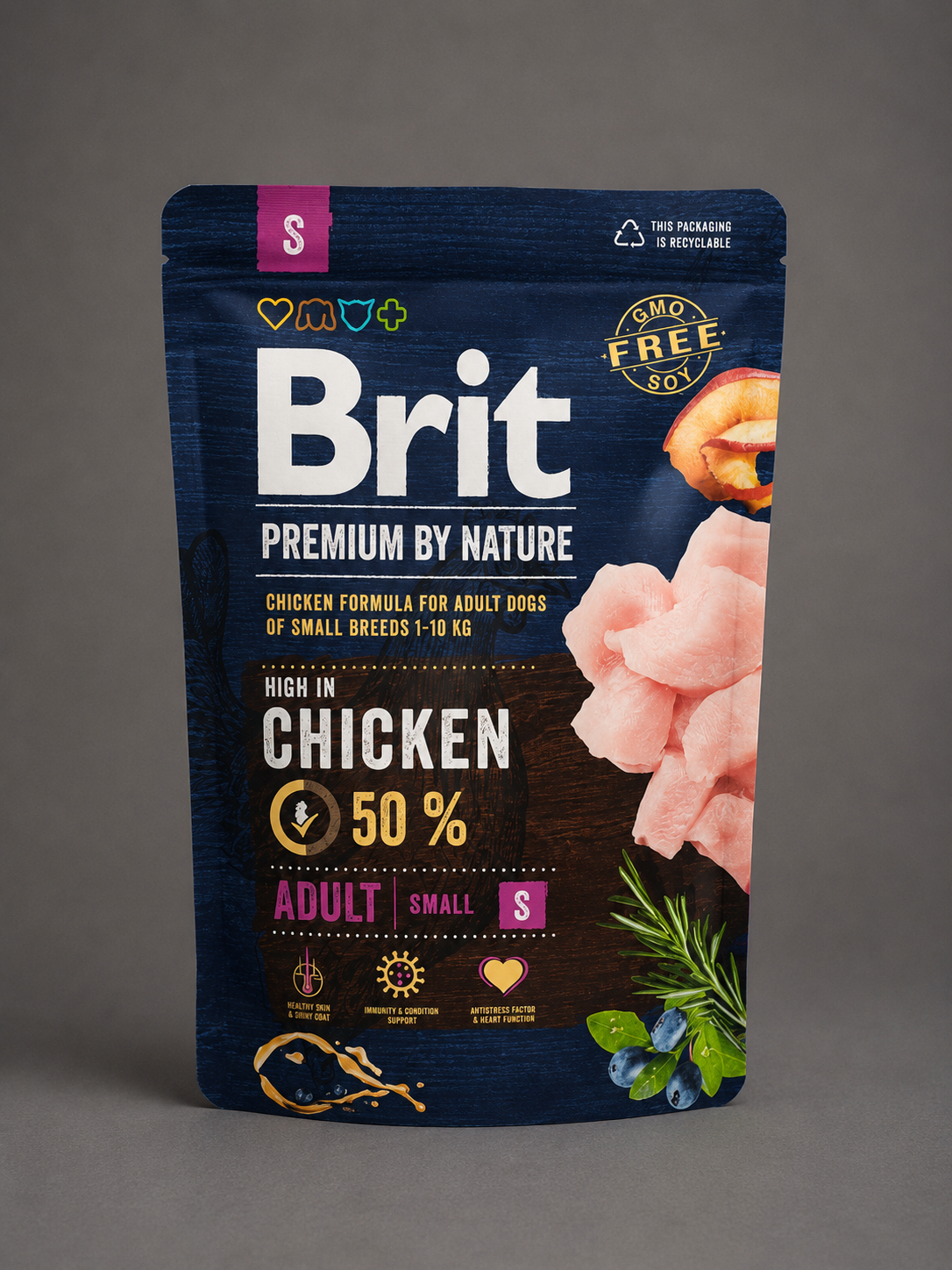 Brit Premium By Nature Adult Small Chicken 3kg – Ξηρά Τροφή για Μικρόσωμους Σκύλους