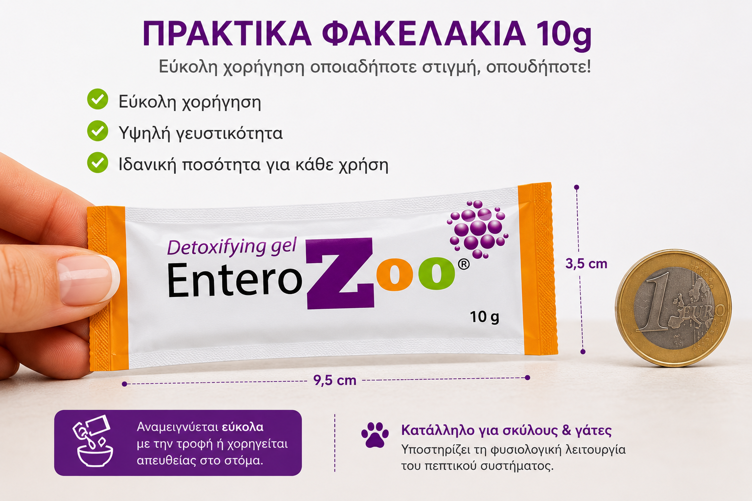 EnteroZoo Gel 10g για Σκύλους & Γάτες 🐾